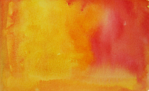 红橙色水彩波图片下载