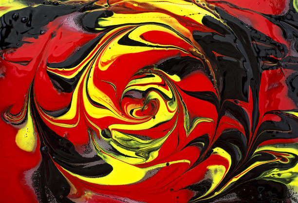 现代艺术理念——不同颜色的油画，近距离特写。抽象的画背景。图片下载