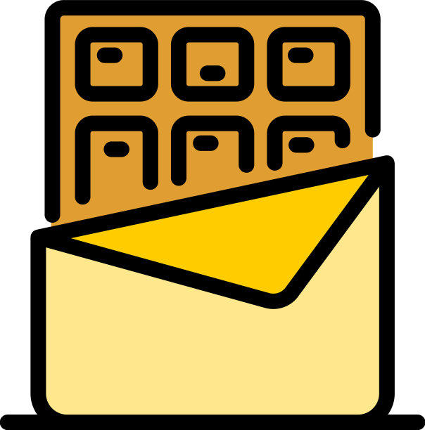 巧克力图标颜色轮廓图片下载