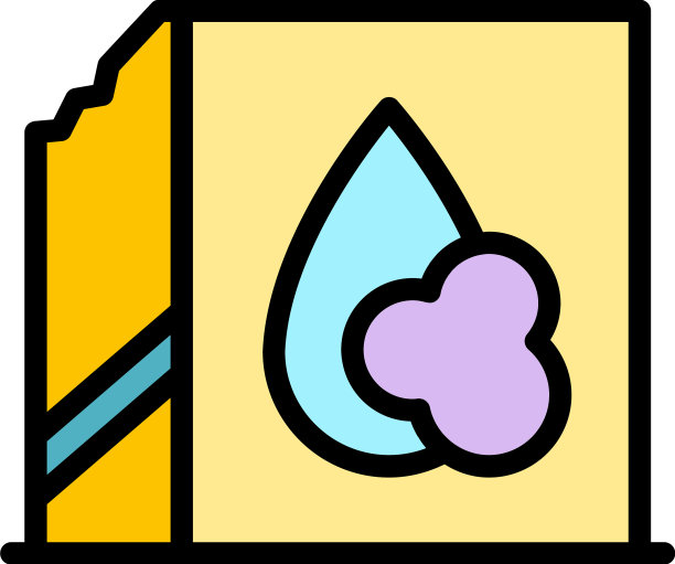 清洗干燥服务图标颜色轮廓图片下载