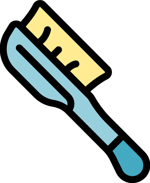 浴刷图标颜色轮廓图片下载