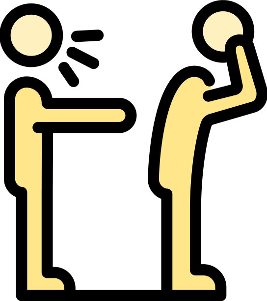 愤怒少年图标颜色轮廓图片下载