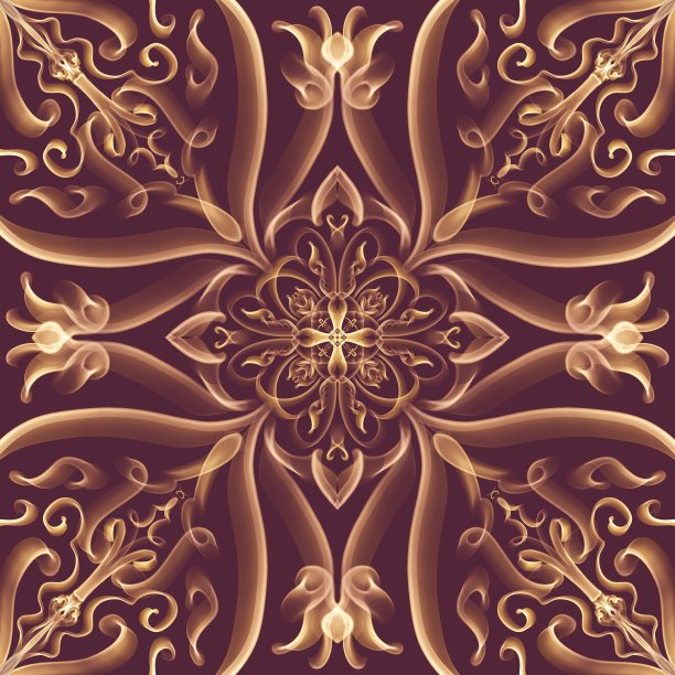 无缝装饰抽象花卉图案图片下载