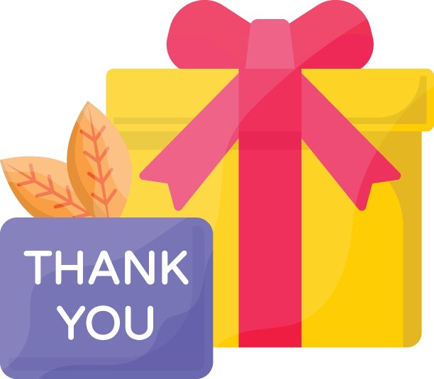 感谢小麦叶概念礼盒，感恩节包裹矢量图标设计，丰收节符号，世俗节日符号，宗教和文化传统股票插图图片下载