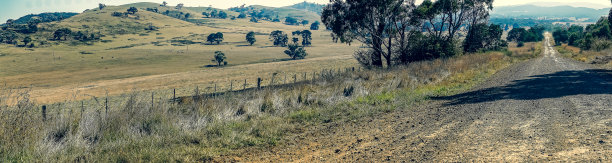澳大利亚乡间的一条公路。图片下载