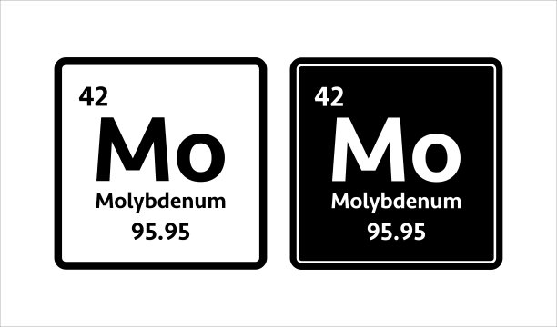 钼的象征。元素周期表中的化学元素。矢量插图。图片下载