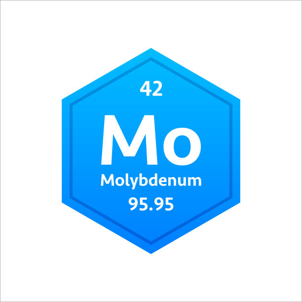 钼的象征。元素周期表中的化学元素。矢量插图。图片下载