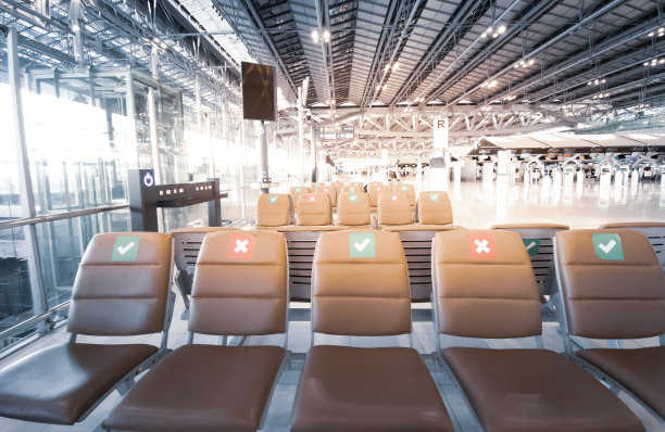 机场大厅的空座位图片下载