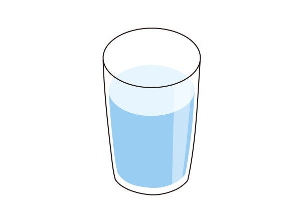 玻璃与水隔离插图图片下载