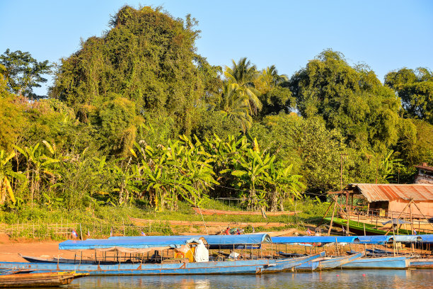 美丽的照片风景在老挝，亚洲图片下载
