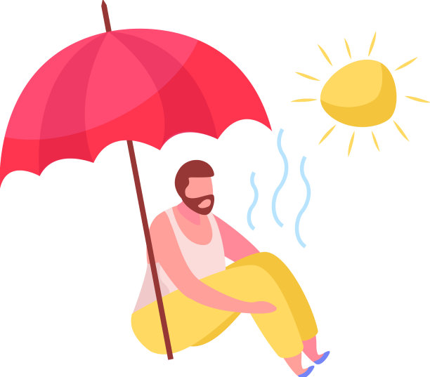 太阳伞放松作文图片下载