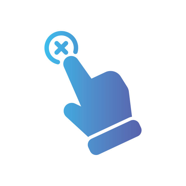 点击删除渐变图标图片下载