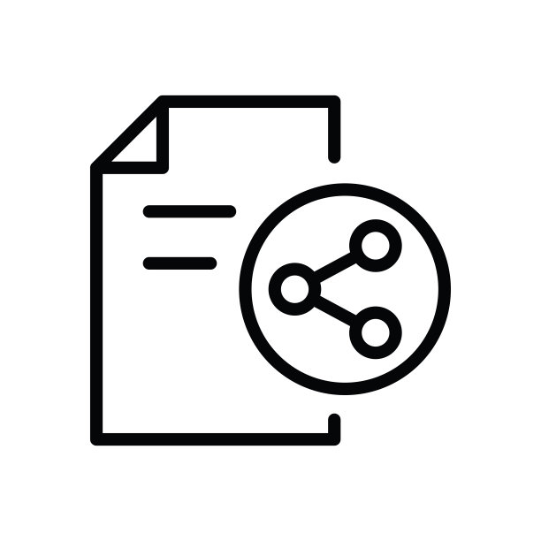 分享文件线性图标图片下载
