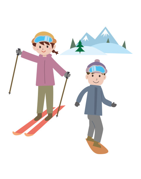 冬季休闲运动滑雪图片下载