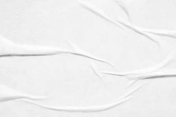 白色皱和折痕纸海报纹理背景图片下载