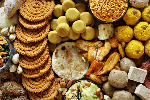 排灯节的印度小吃图片下载