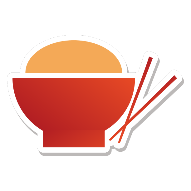 中国风米饭筷子元素素材图片