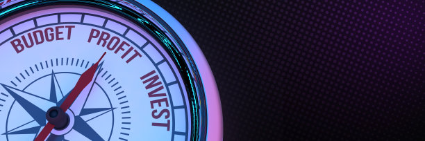 3d罗盘指向预算利润投资信息图片下载
