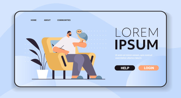 男人带着猫头鹰，男人带着宠物鸟横卧图片下载