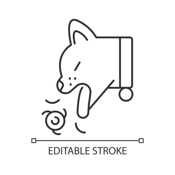 毛团线性图标图片下载