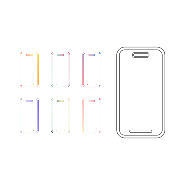 手机图标。智能手机的象征。矢量图的标志图片下载