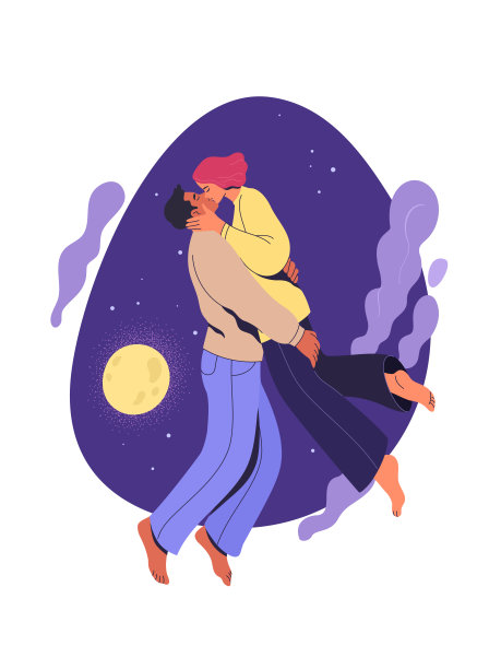 爱到月球再回来。图片下载