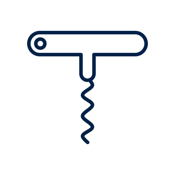 开瓶器矢量图标。插图独立的图形和网页设计。图片下载