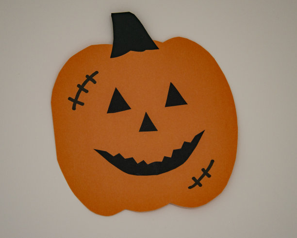 照片万圣节南瓜秋天节日纸装饰图片下载