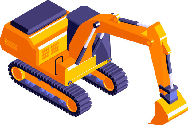 道路施工挖掘机组成图片下载