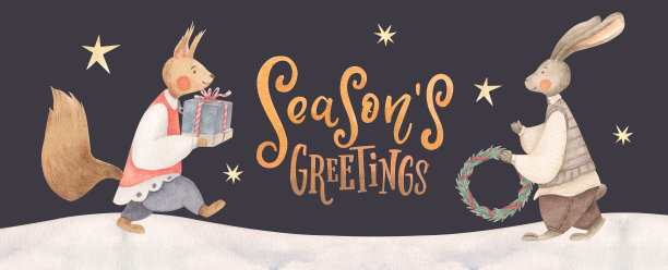 致以节日的问候图片下载