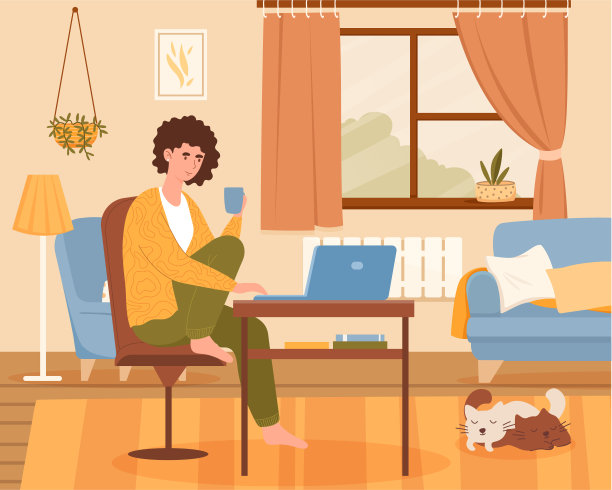 家庭办公室的概念图片下载