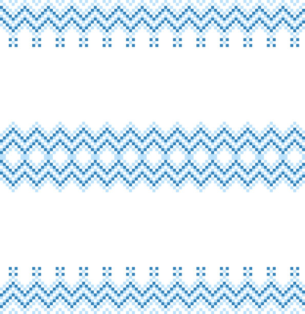 乌克兰传统民间艺术针织刺绣图案图片下载
