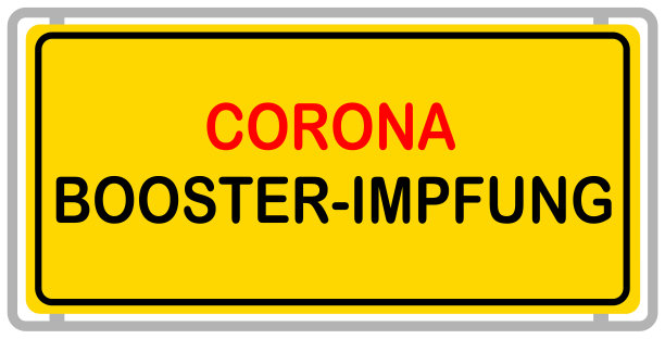 德国黄色交通标志和冠状病毒增强疫苗图片下载