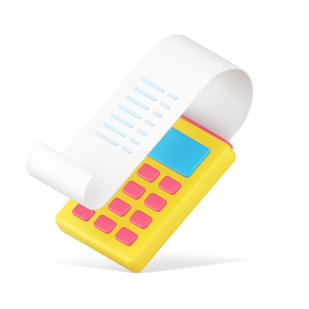 简单的等距支付机器与账单3d图标矢量插图图片下载