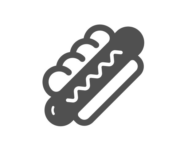 热狗图标快餐标志图片下载