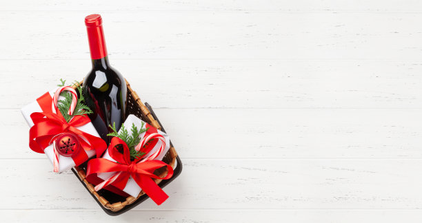 圣诞礼物篮子图片下载