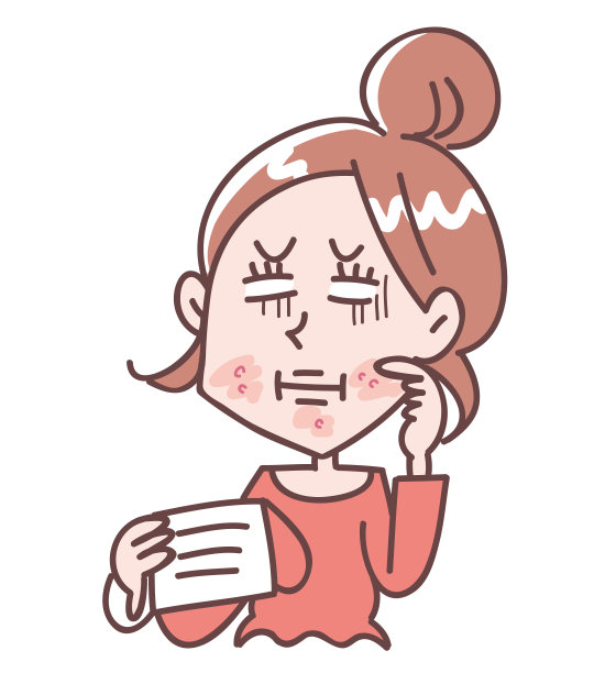 一个带着面具，皮肤粗糙的悲伤女人图片下载