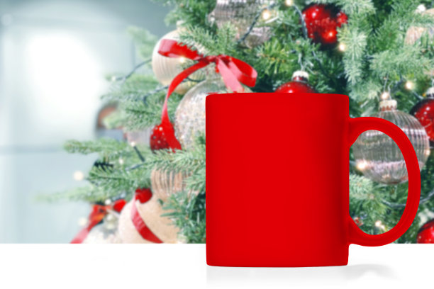 杯子模型圣诞树装饰红色小玩意图片下载