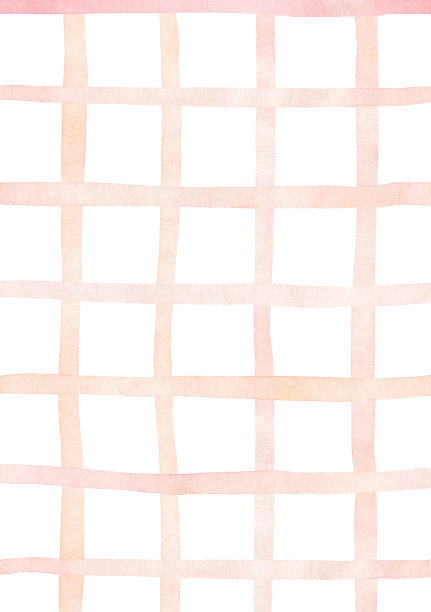 抽象的格子背景与水彩画线在柔和的颜色。柔和的粉红色和桃红色。完美的卡片，邀请，封面，装饰，打印。图片下载