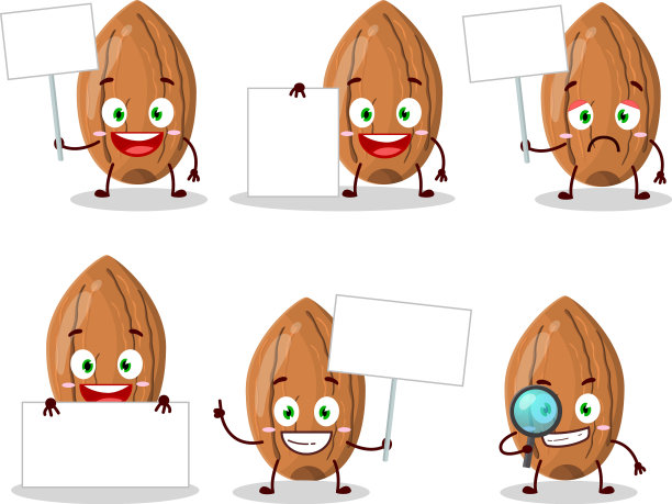 杏仁卡通人物带来的信息图片下载