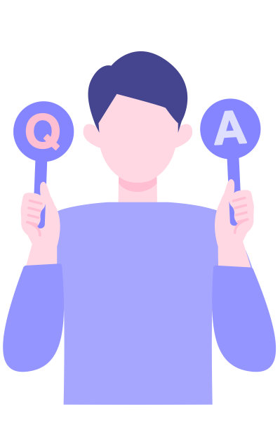 年轻人卡通人物。人们面对头像和图标。概念问答。图片下载