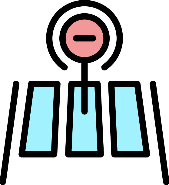 停止指示器道路图标颜色轮廓图片下载