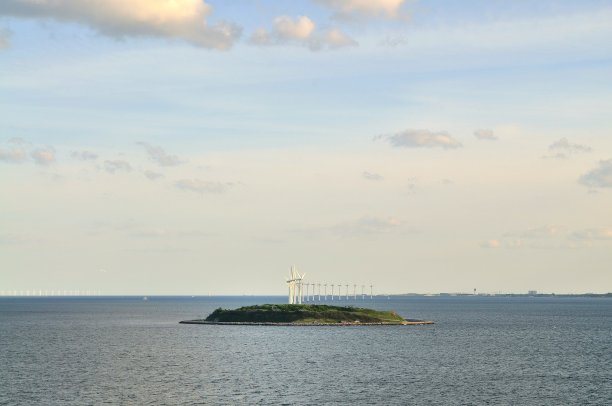 哥本哈根风电场岛图片下载