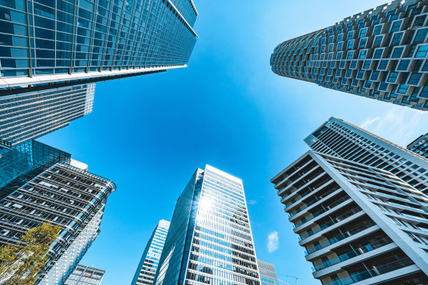 摩天大楼商务办公室，公司大楼在伦敦市，英国，英国图片下载