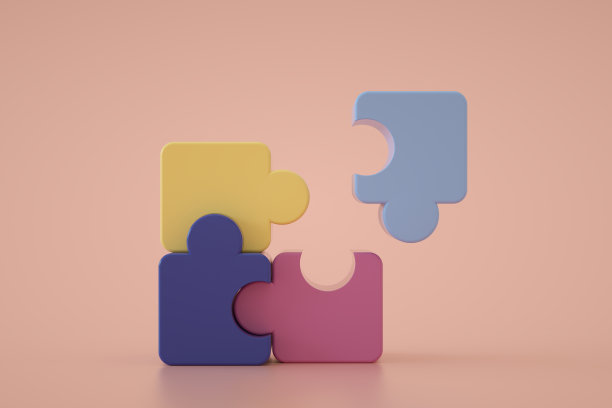 拼图拼板，团队合作概念。图片下载
