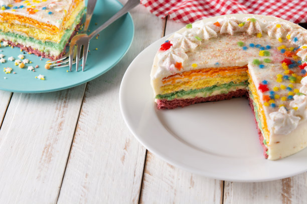 彩虹层蛋糕图片下载