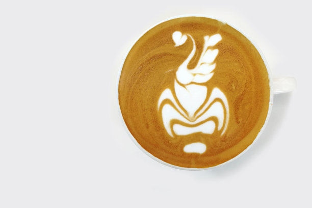 一杯拿铁咖啡图片下载