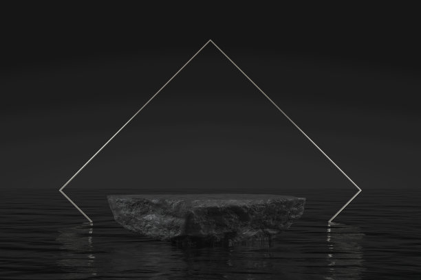 石板混凝土基座、台座、展台、水上或海上展览舞台，产品展示图片下载