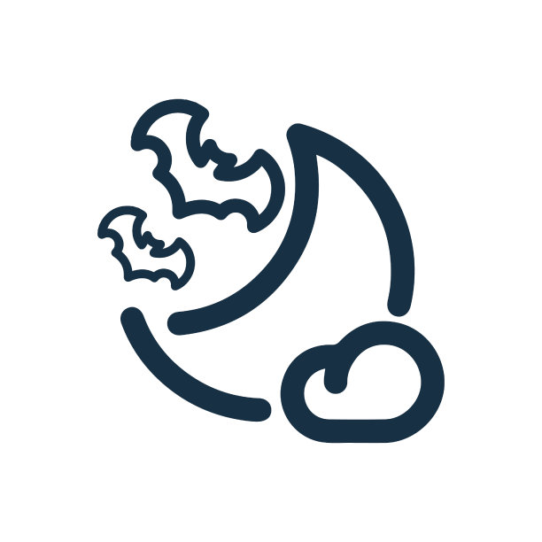 万圣节的月亮或天空的图标图片下载