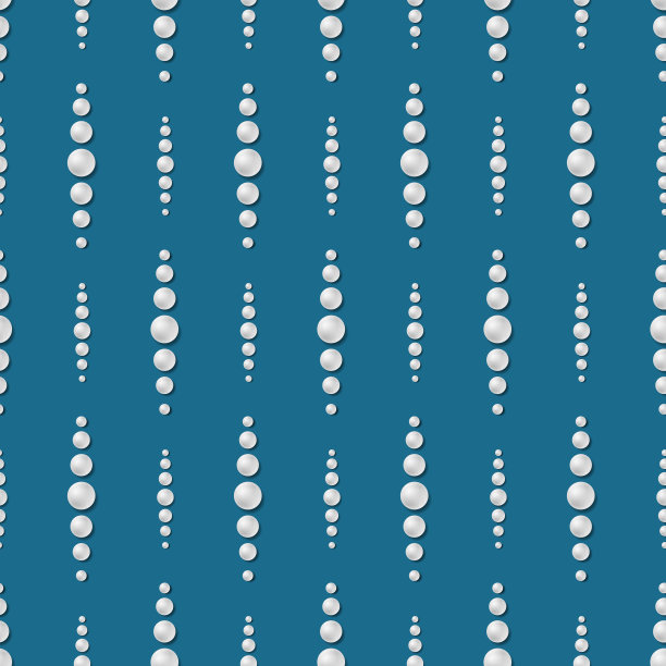 无缝模式的现实珍珠在深蓝色图片下载